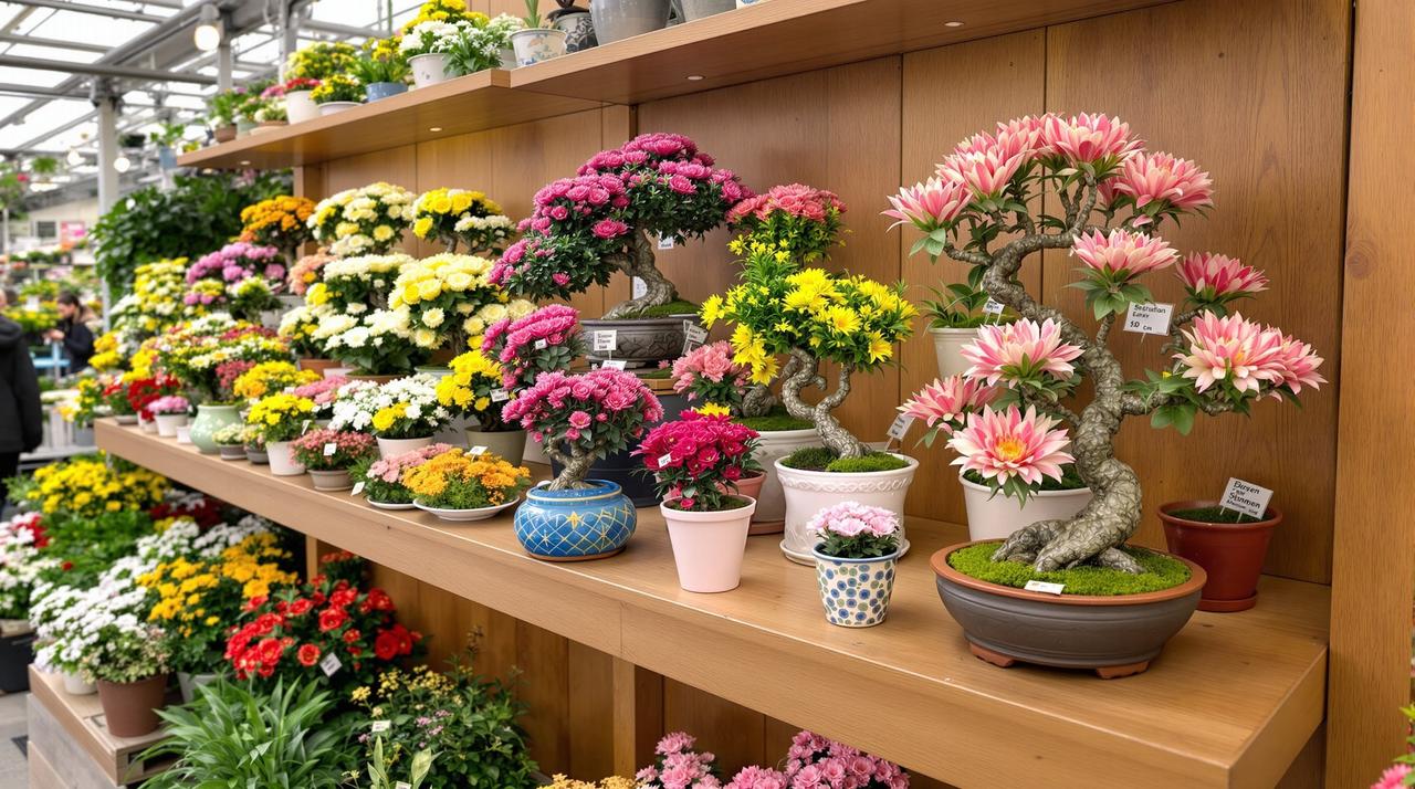 雪人视频 - 菊花盆栽造型艺术：打造微型菊花园